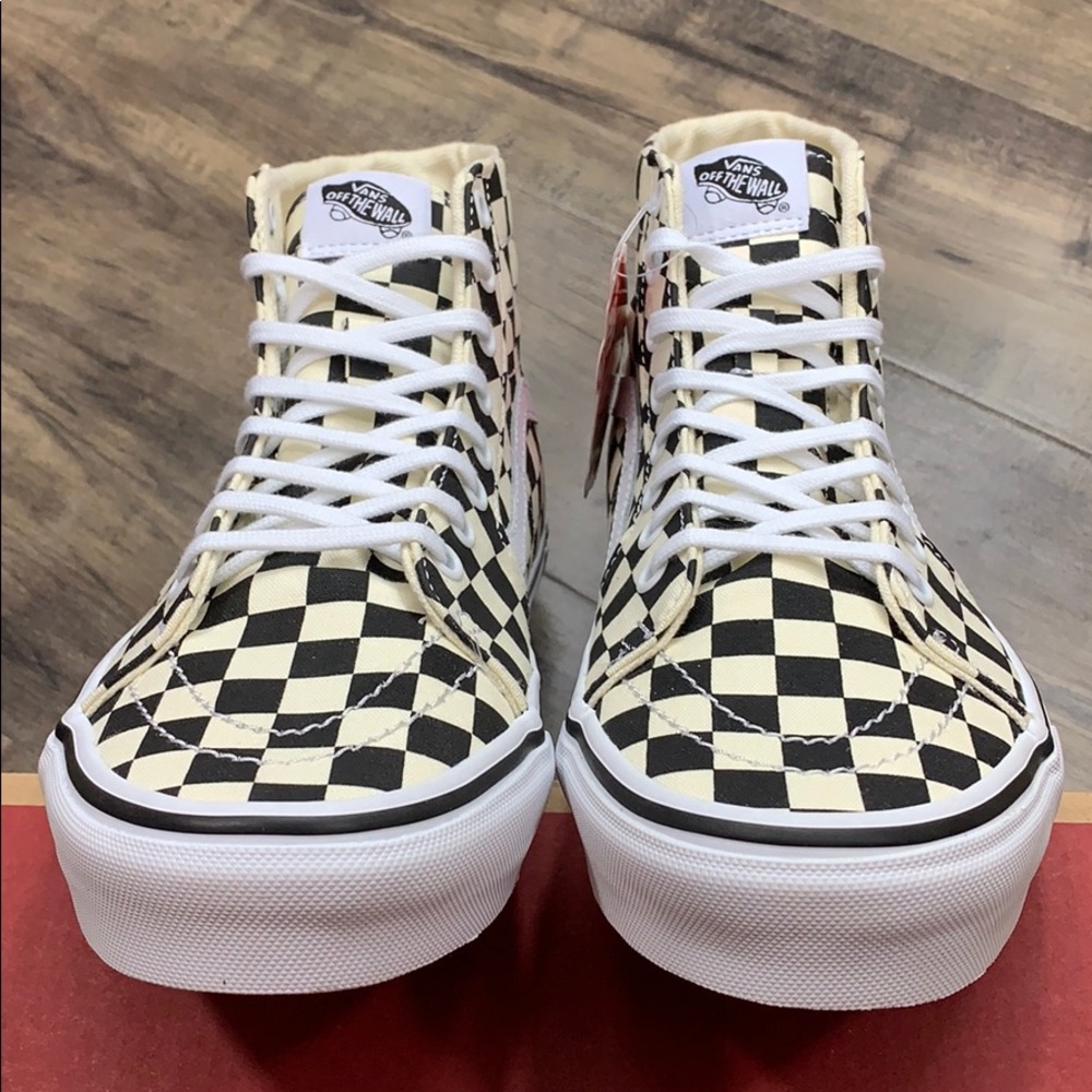 VANS Sk-8-Hi TAPERED CHECKERBOARD black/true white - Picture 5 of 16